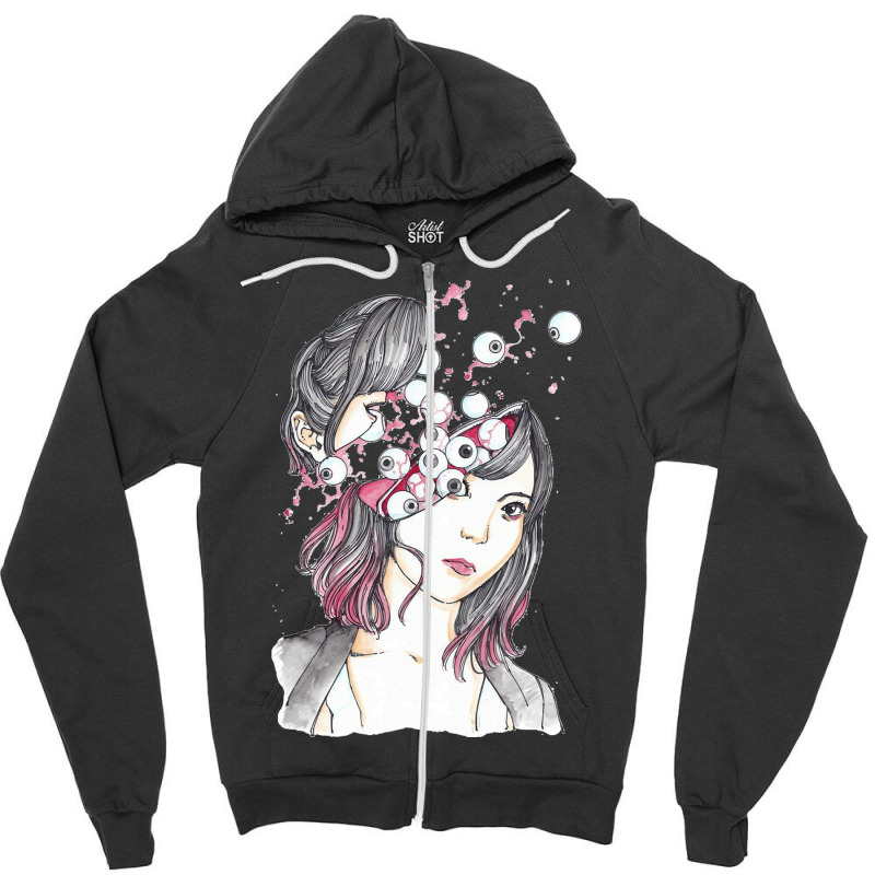 Eyeballs Zipper Hoodie | Artistshot