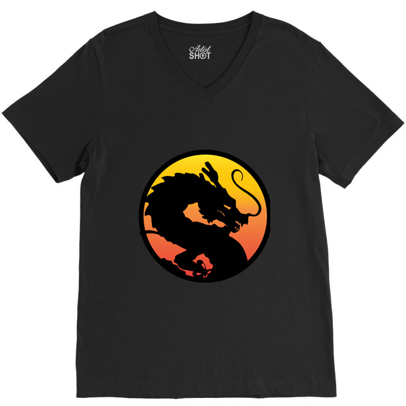 Z Fighter Kombat A Gradient 2 V-Neck Tee by PierceKnight | Artistshot