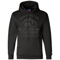 Bear Attack Tip Camping Hiking Travel Adventure Vintage T Shirt Champion Hoodie | Artistshot