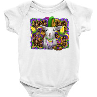 Mardi Gras Baby Sheep King Cake Fleur De Lis Baby Bodysuit | Artistshot