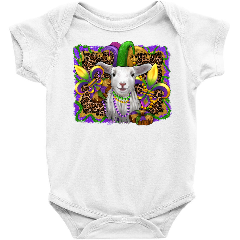 Mardi Gras Baby Sheep King Cake Fleur De Lis Baby Bodysuit | Artistshot