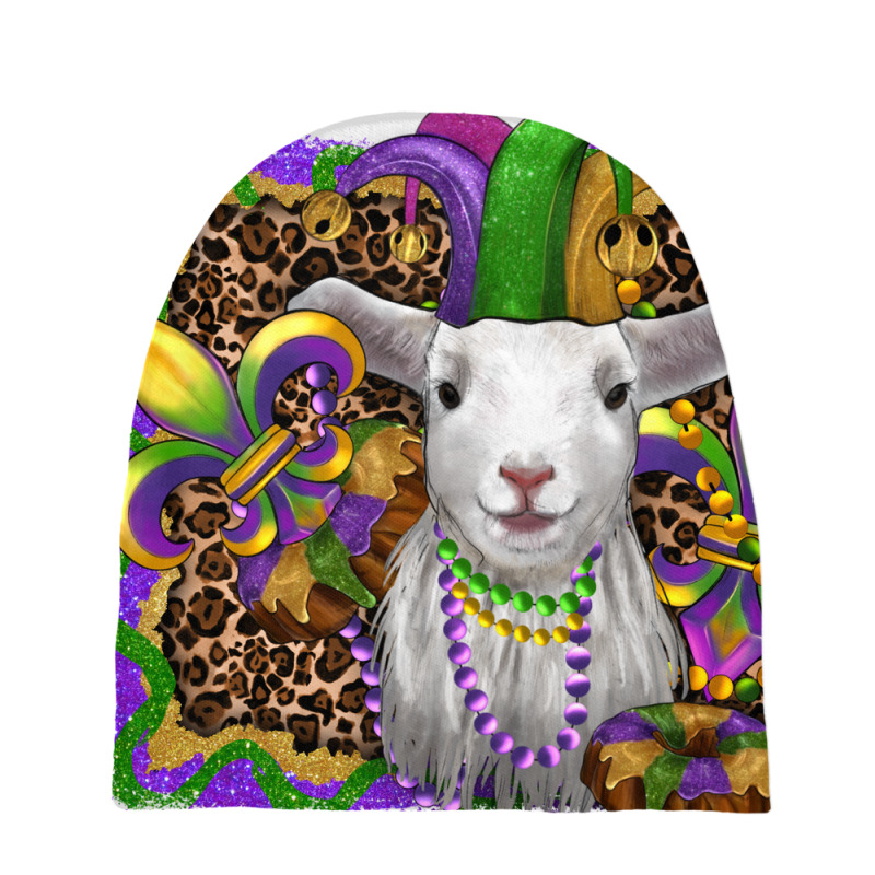 Mardi Gras Baby Sheep King Cake Fleur De Lis Baby Beanies | Artistshot