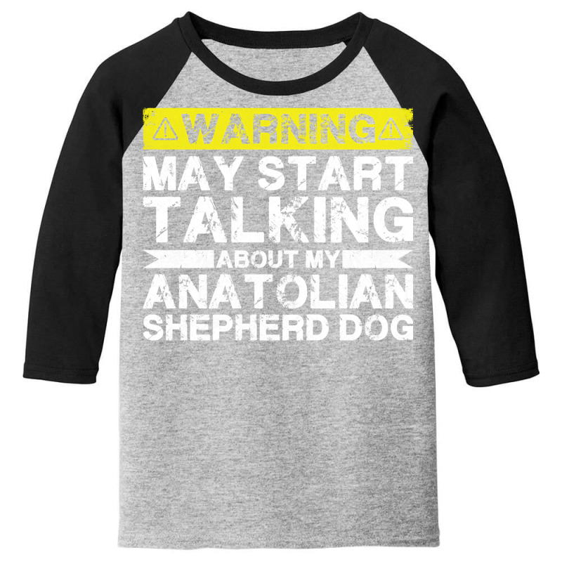 Warning May Start Talking About My Anatolian Shepherd Dog Pullover Hoo Youth 3/4 Sleeve by cm-arts | Artistshot