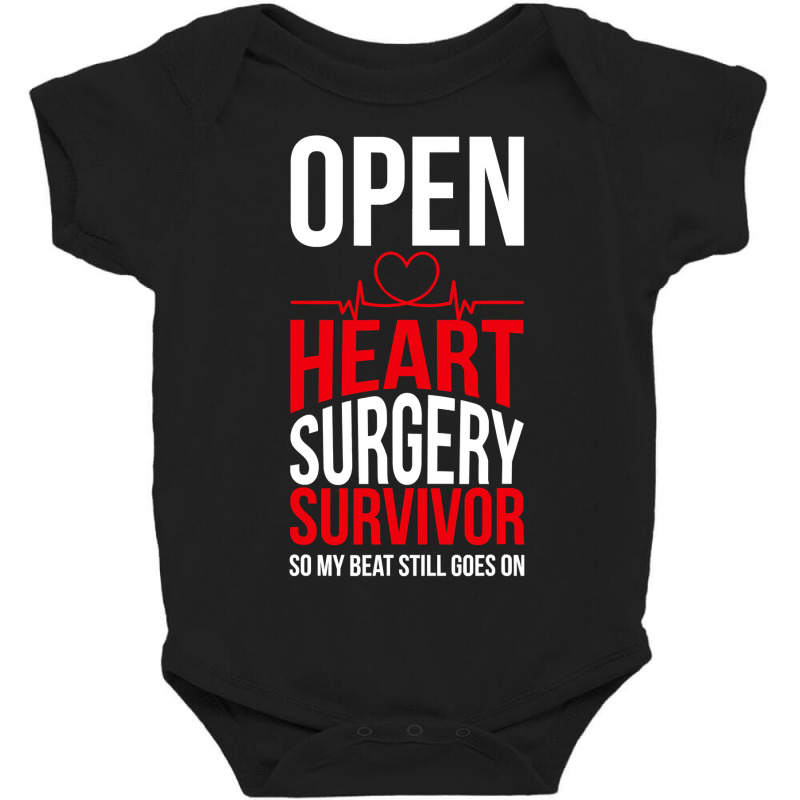 Open Heart Surgery Survivor My Beat Still Goes On Baby Bodysuit | Artistshot