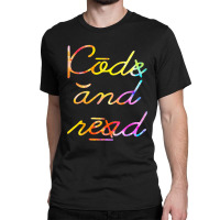 Code And Read Dyslexia Awareness Classic T-shirt | Artistshot