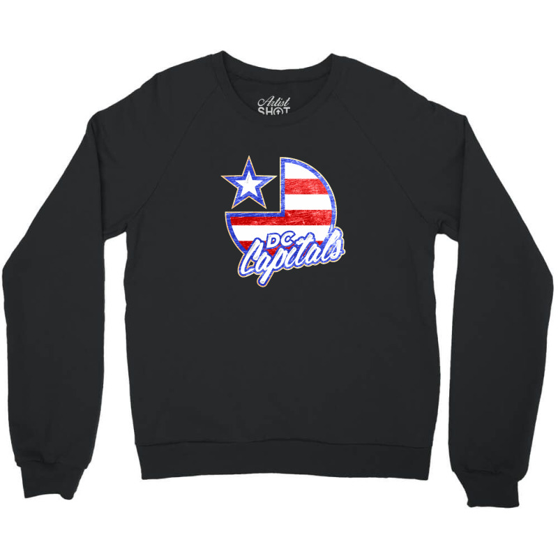 Dc Capitals Retro America Crewneck Sweatshirt by cm-arts | Artistshot