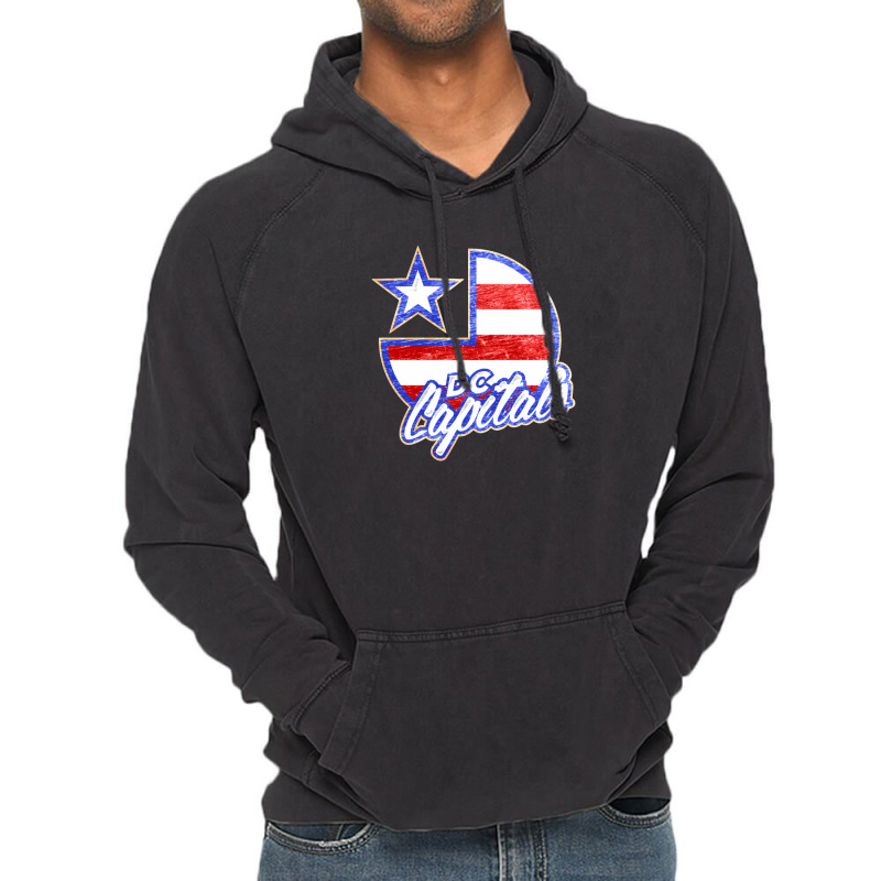 Dc Capitals Retro America Vintage Hoodie by cm-arts | Artistshot