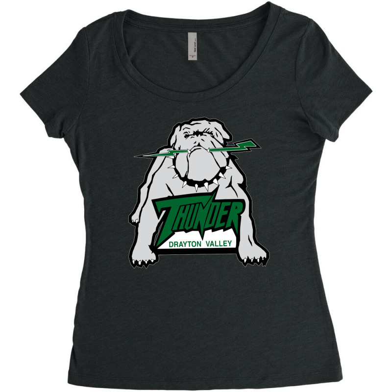 Drayton Valley Thunder Women's Triblend Scoop T-shirt by cm-arts | Artistshot