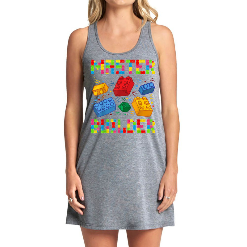 Brick Builder Funny Blocks Building Master Gift Boys Girls T Shirt Tank Dress by cm-arts | Artistshot