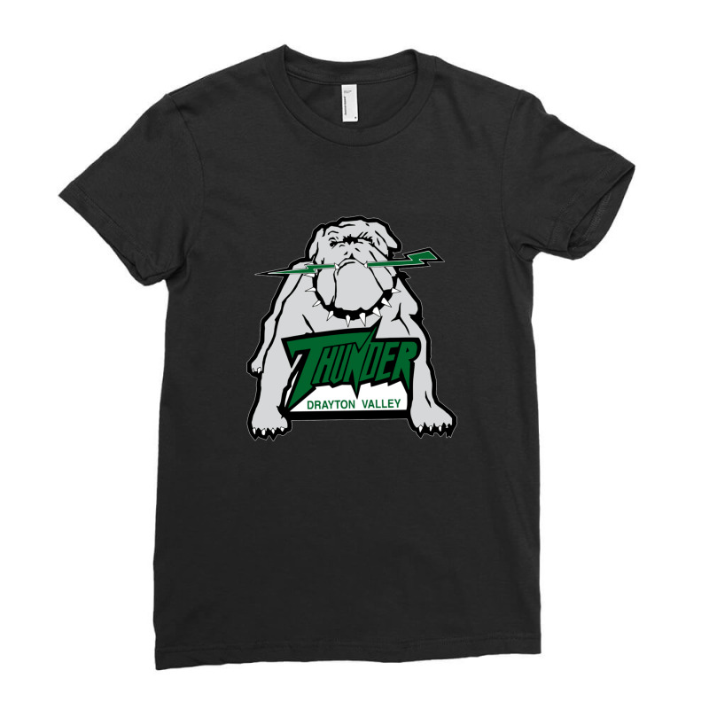 Drayton Valley Thunder Merch Ladies Fitted T-Shirt by cm-arts | Artistshot