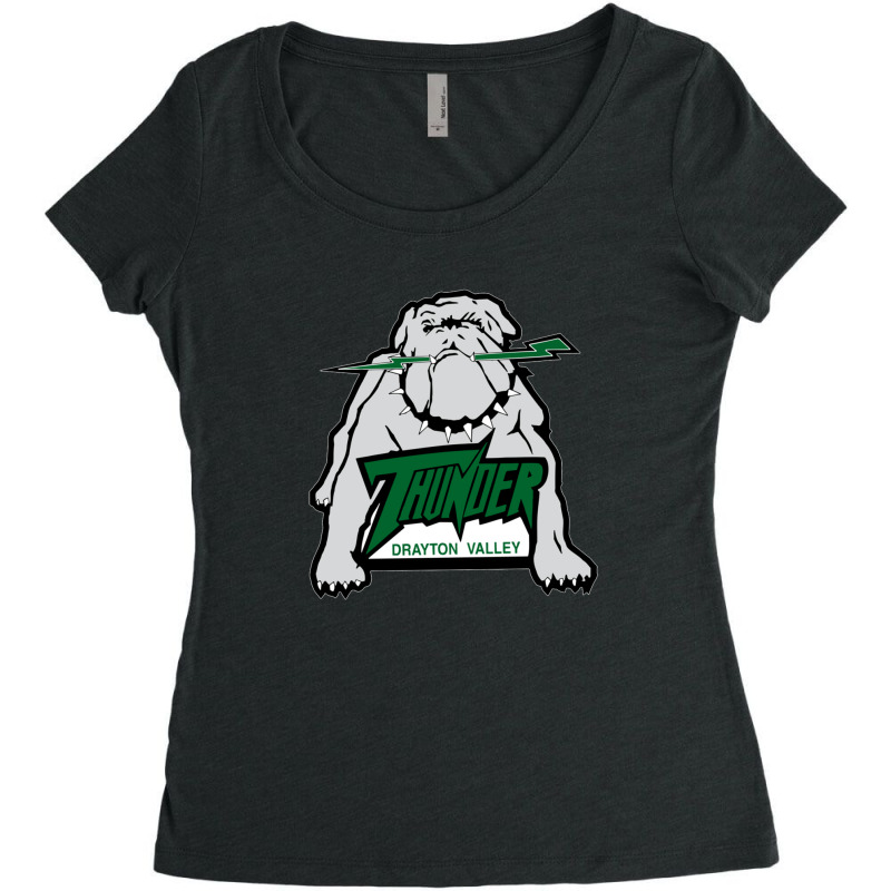 Drayton Valley Thunder Merch Women's Triblend Scoop T-shirt by cm-arts | Artistshot