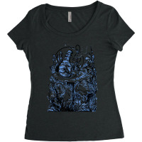 Alice & The Hookah Smoking Caterpillar Women's Triblend Scoop T-shirt | Artistshot