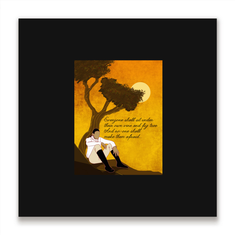 Vine And Fig Tree Artwork Metal Print Square | Artistshot