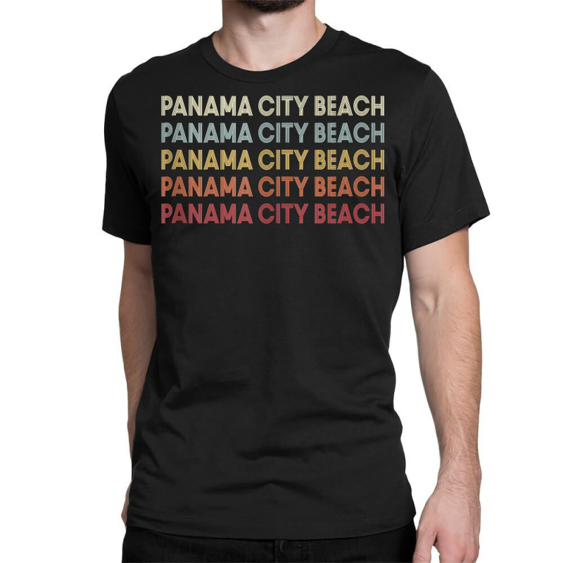 Panama City Beach Florida Panama City Beach Fl Retro Vintage Tank Top Classic T-shirt by cm-arts | Artistshot