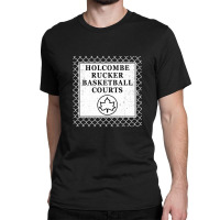 Holcombe Rucker Basketball Courts Park Sign On Chain Link Fence Classic T-shirt | Artistshot