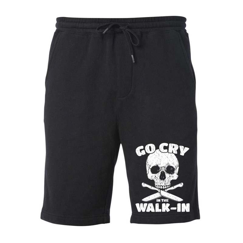 Cook Go Cry In The Walk-in Chef Cooking Fleece Short by cm-arts | Artistshot