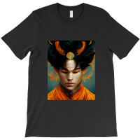 Goku Realistic Portrait Digital Art 3 Friend T-shirt | Artistshot