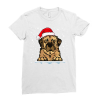 Anatolian Shepherd Dog Christmas Santa Hat Matching Family Premium T S Ladies Fitted T-shirt | Artistshot