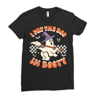 I Put The Boo In Booty Halloween Girl Ghost Funny Ladies Fitted T-shirt | Artistshot