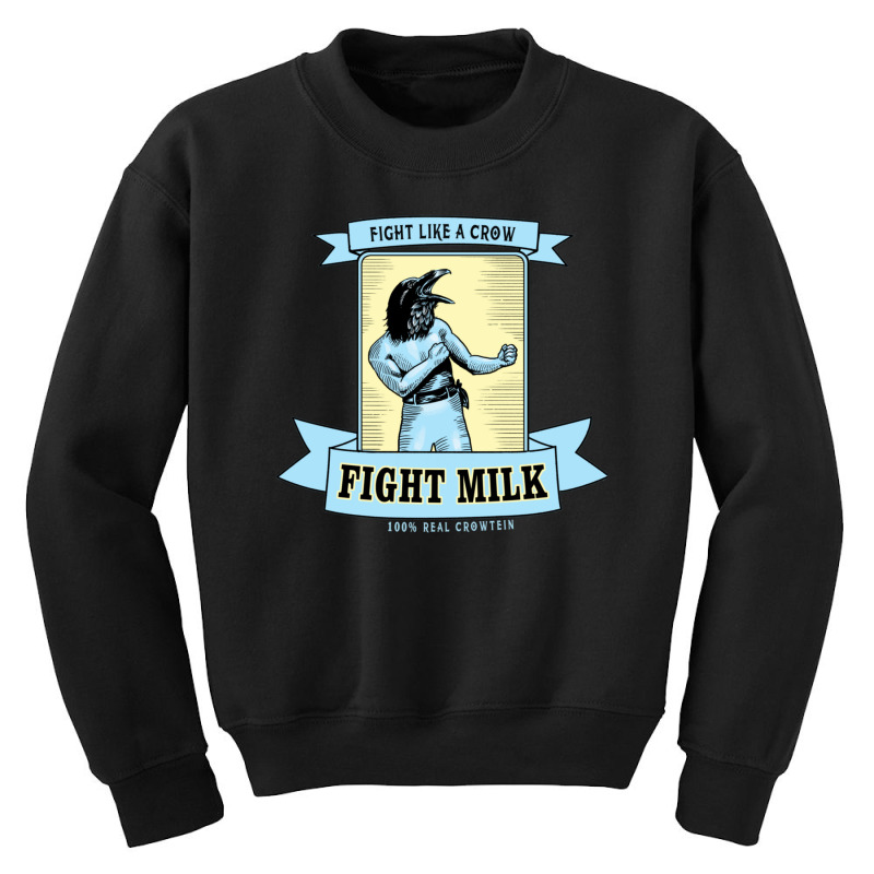 Fight Milk Youth Sweatshirt by cm-arts | Artistshot