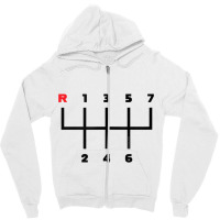 Manual Transmission Gear Shift Pattern (7 Speed) Tank Top Zipper Hoodie | Artistshot