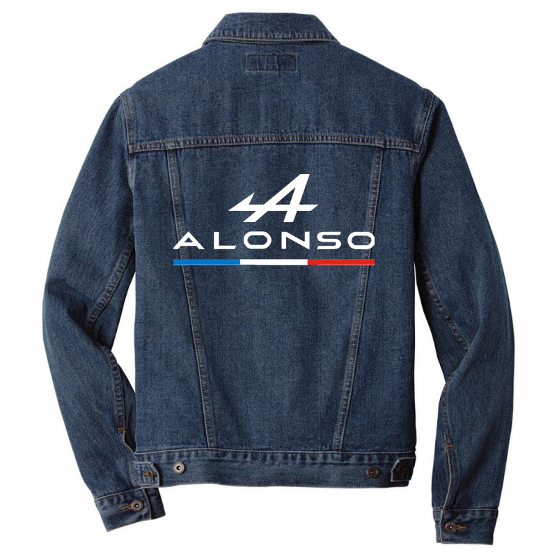 Fernando Alonso Alpine F1 2021 (tricolore) Men Denim Jacket | Artistshot