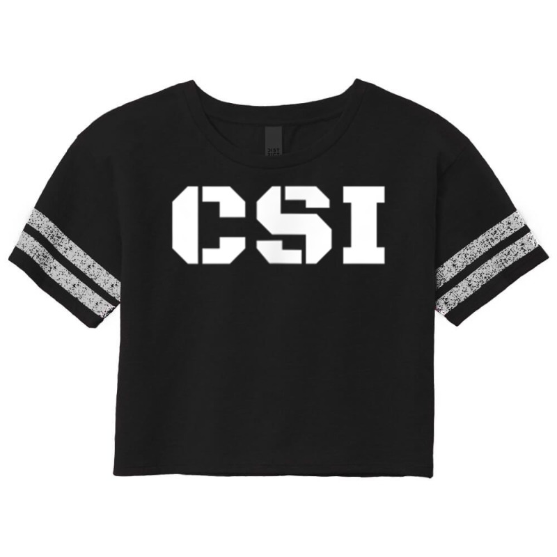 Csi Crime Scene Investigation Official Police Gear Scorecard Crop Tee by RutheSanmartin | Artistshot