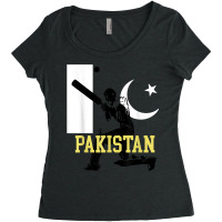 Pakistan Cricket Pakistani Cricket Women's Triblend Scoop T-shirt | Artistshot