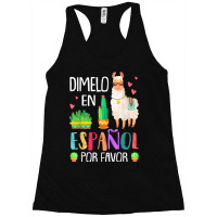 Womens En Espanol Por Favor Bilingual Spanish Teacher Gifts Racerback Tank | Artistshot