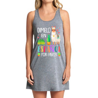 Womens En Espanol Por Favor Bilingual Spanish Teacher Gifts Tank Dress | Artistshot