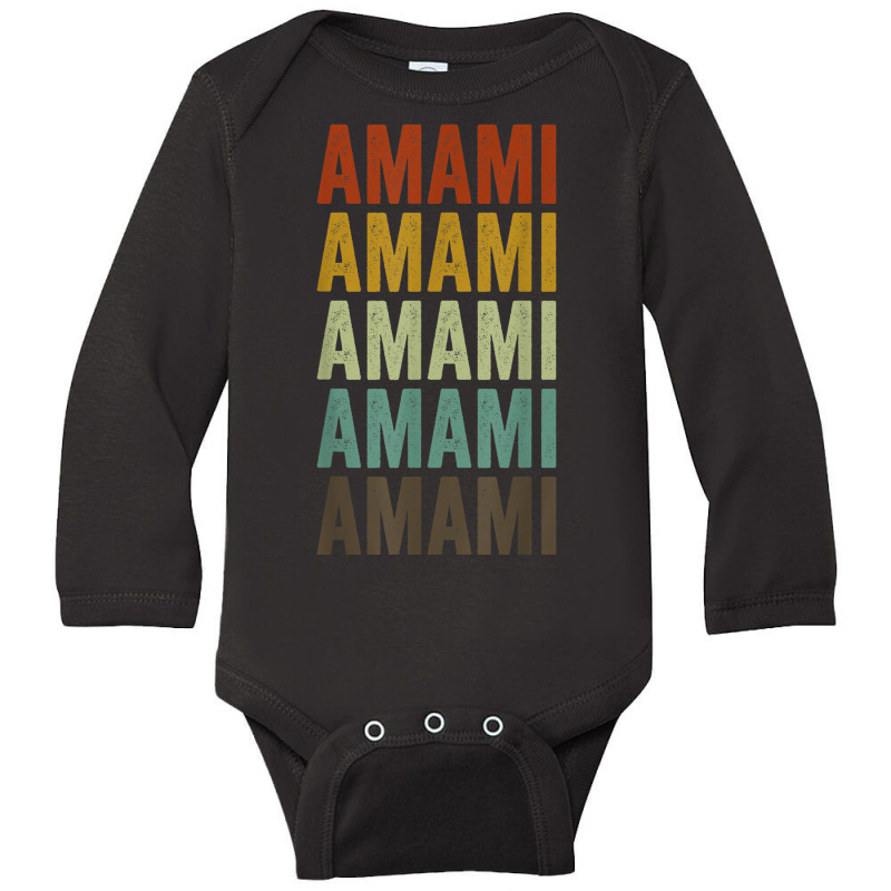 Amami Japan Japanese City Long Sleeve Baby Bodysuit | Artistshot