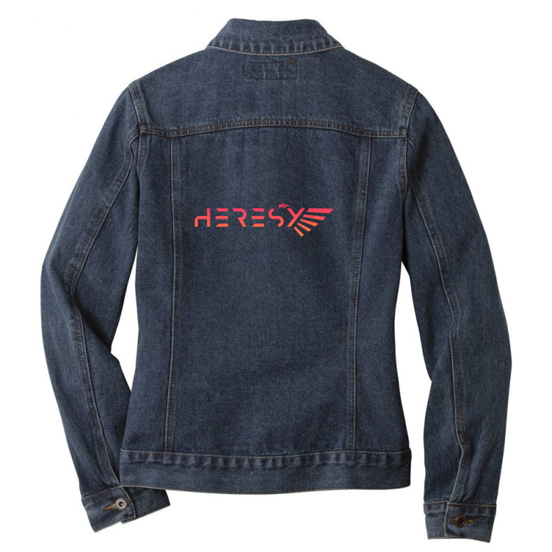 Heresy Gradient Miniature Wargaming Emblem Ladies Denim Jacket by CharlieFairchild | Artistshot