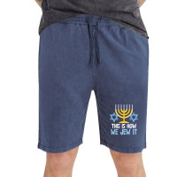 Funny Jewish Hanukkah Holiday Gift This Is How We Jew It Pullover Vintage Short | Artistshot