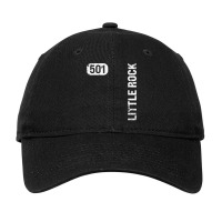 Little Rock Arkansas 501 Area Code Vintage Retro Adjustable Cap | Artistshot