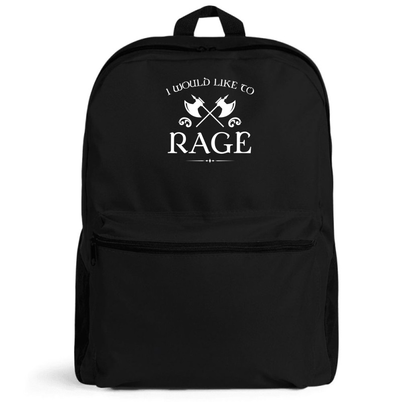 Barbarian - I Would Like To Rage Backpack by cm-arts | Artistshot