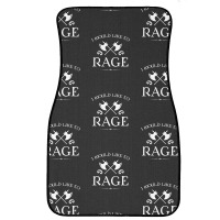 Barbarian - I Would Like To Rage Front Car Mat | Artistshot