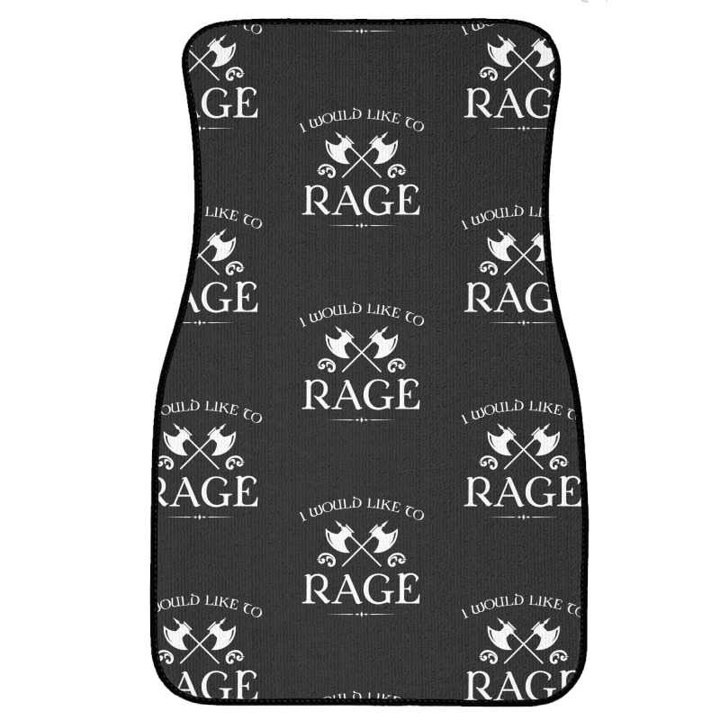 Barbarian - I Would Like To Rage Front Car Mat by cm-arts | Artistshot