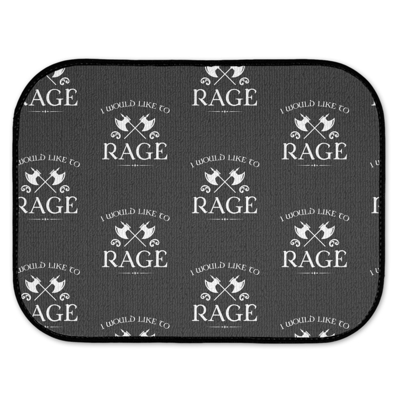 Barbarian - I Would Like To Rage Rear Car Mat by cm-arts | Artistshot