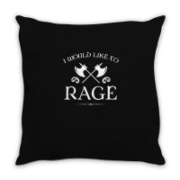 Barbarian - I Would Like To Rage Throw Pillow | Artistshot