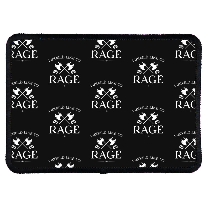 Barbarian - I Would Like To Rage Rectangle Patch by cm-arts | Artistshot