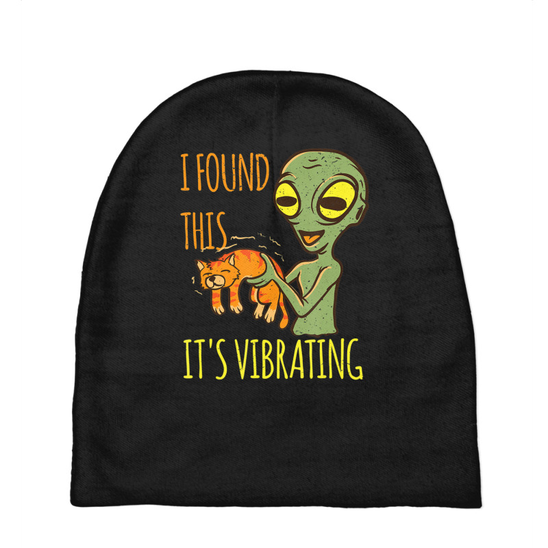 Alien With Cat Vibration Purr I Found This Vibrating Baby Beanies by doboc | Artistshot