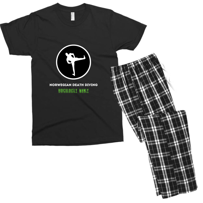 Norwegian Death Diving - Ridiculously Manly Men's T-shirt Pajama Set | Artistshot