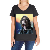 Jackson Browne Show Tour 2022 (4) Ladies Curvy T-shirt | Artistshot