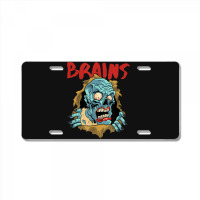 Zombie Brains Monster   Halloween Zombie License Plate | Artistshot