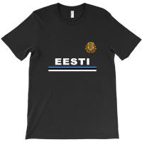 Estonia Eesti National Flag & Coat Of Arms T-shirt | Artistshot