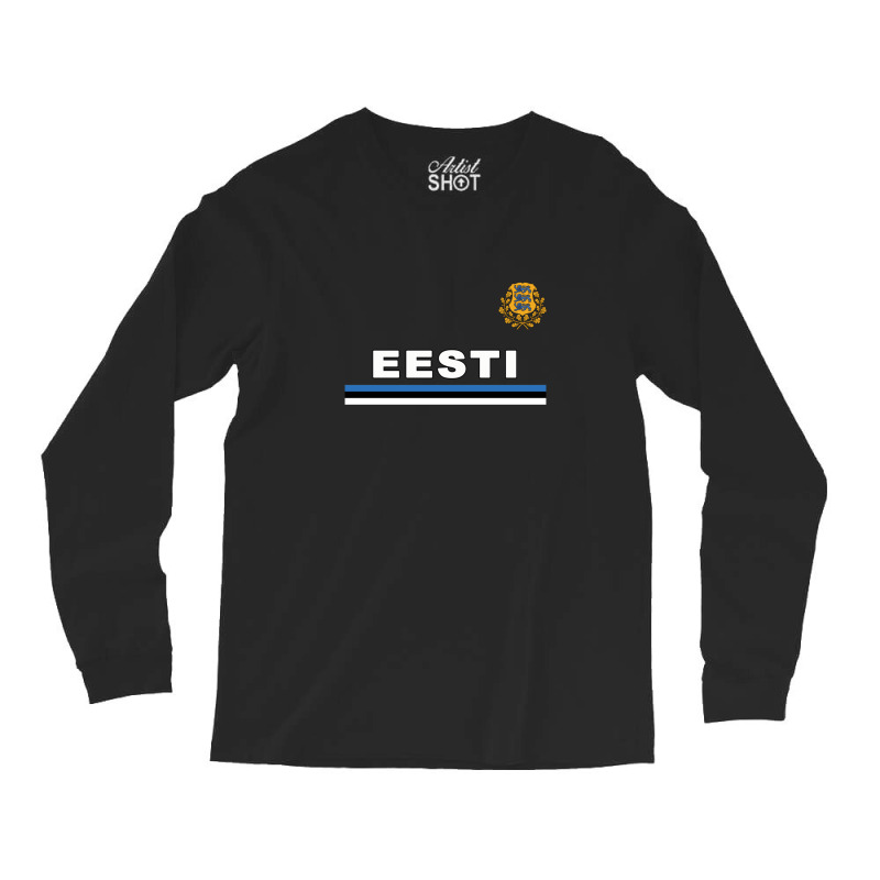 Estonia Eesti National Flag & Coat Of Arms Long Sleeve Shirts | Artistshot