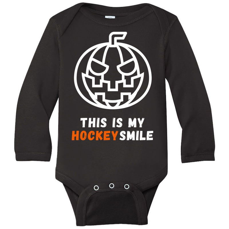 This Is My Hockey Smile Long Sleeve Baby Bodysuit by webberkyla | Artistshot