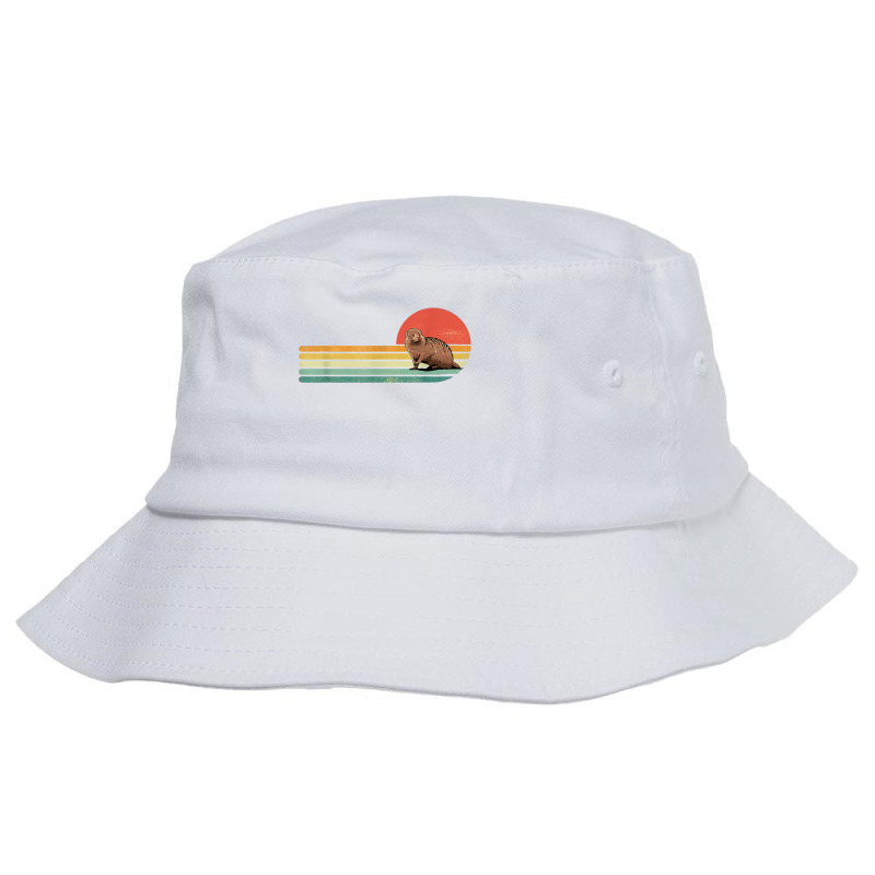 Retro Vintage Mongoose Wild African Animal Wildlife Mammal T Shirt Bucket Hat by cm-arts | Artistshot