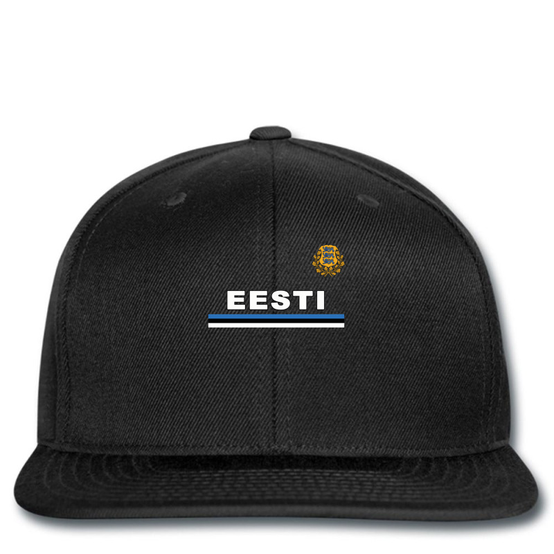 Estonia Eesti National Flag & Coat Of Arms Printed Hat | Artistshot