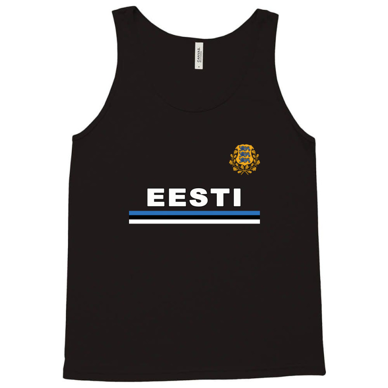 Estonia Eesti National Flag & Coat Of Arms Tank Top | Artistshot